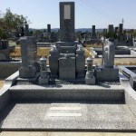 名張市東山墓園でお墓の工事をしました（16.4.15）