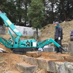 名張市下比奈知の永福寺にて工事を進めています。（17.2.8）